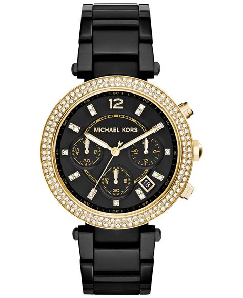 michael kors uhr dame|michael kors black watch ladies.